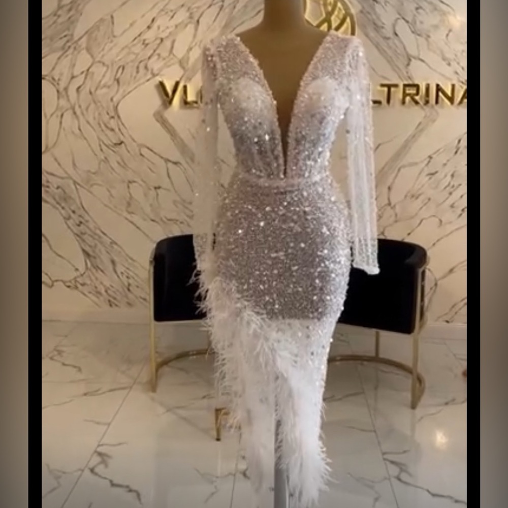 White long dress